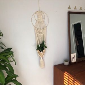 Boho Dream Catcher Macramé Plant Hanger